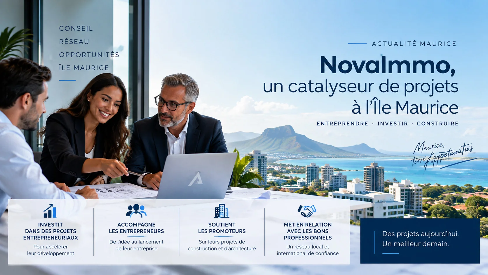 Entrepreneuriat et immobilier : NovaImmo renforce son rôle de facilitateur à Maurice